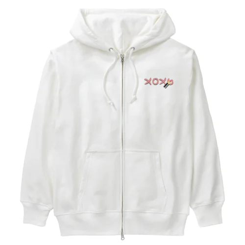 ワンポイント　xoxo Heavyweight Zip Hoodie