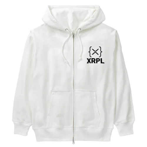 XRPL　web3&crypto Heavyweight Zip Hoodie