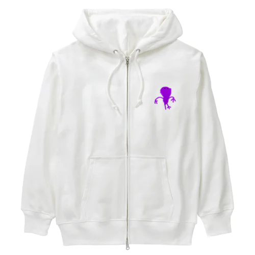 むらさきのばけもん Heavyweight Zip Hoodie