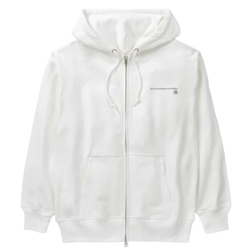 Follow your sensibilities Heavyweight Zip Hoodie