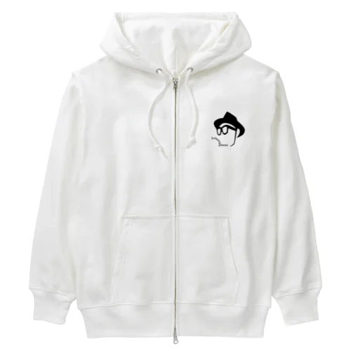 ワンポイント　ハットとメガネ（22/11） Heavyweight Zip Hoodie