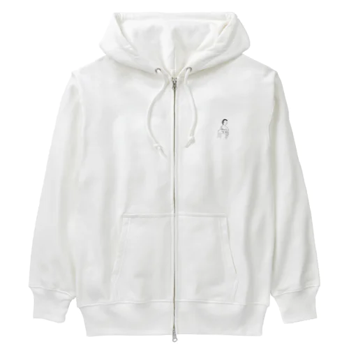 横向きくん Heavyweight Zip Hoodie