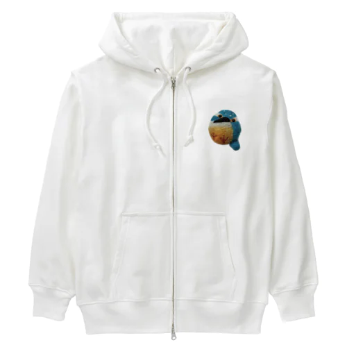 あんよカワセミ Heavyweight Zip Hoodie