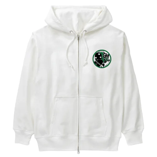 人造人間イレシンダー　安全バッジ Heavyweight Zip Hoodie