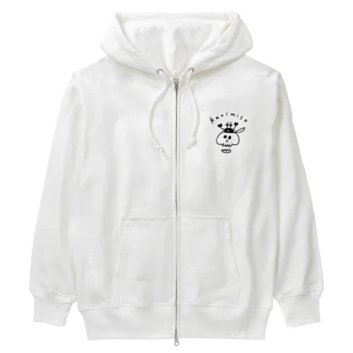 頭にカニみそ Heavyweight Zip Hoodie