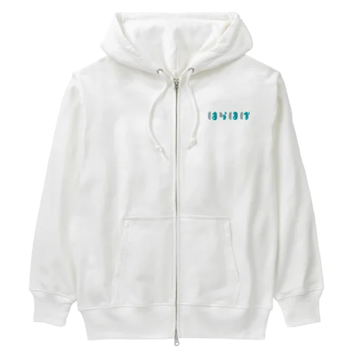 はらほげ地蔵（モダン）ブルー Heavyweight Zip Hoodie