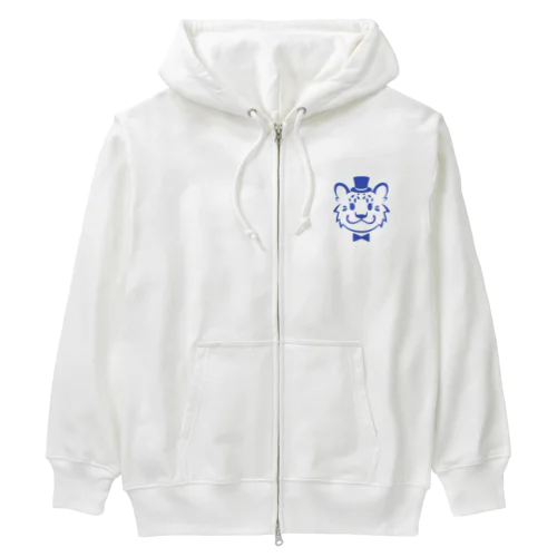 シルクハットなユキヒョウ Heavyweight Zip Hoodie