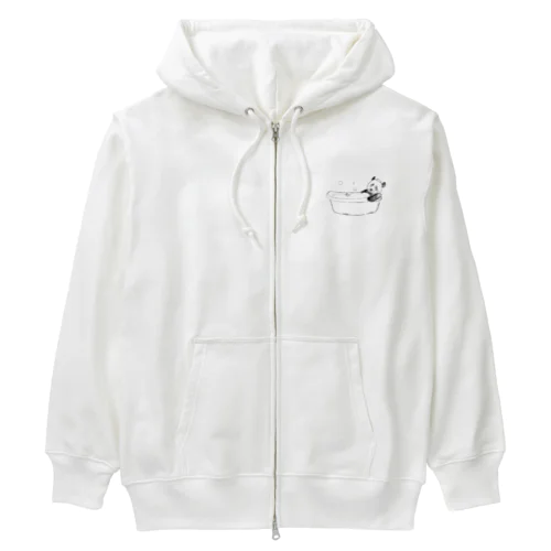 風呂パンダ Heavyweight Zip Hoodie