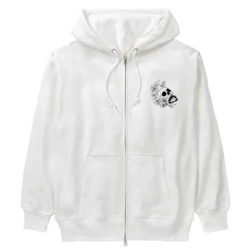 ドクロフラワー Heavyweight Zip Hoodie