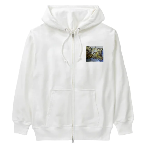 眠い猫 Heavyweight Zip Hoodie