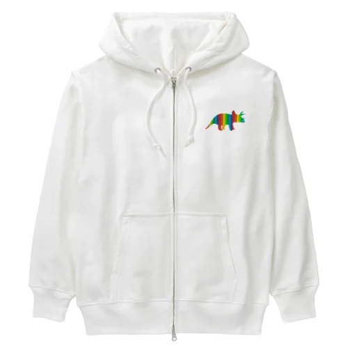 カラフルなトリケラトプス Heavyweight Zip Hoodie