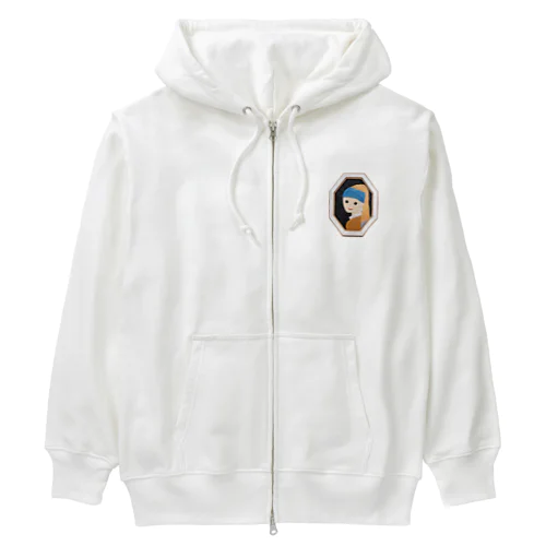 真珠の耳飾りの少女 Heavyweight Zip Hoodie