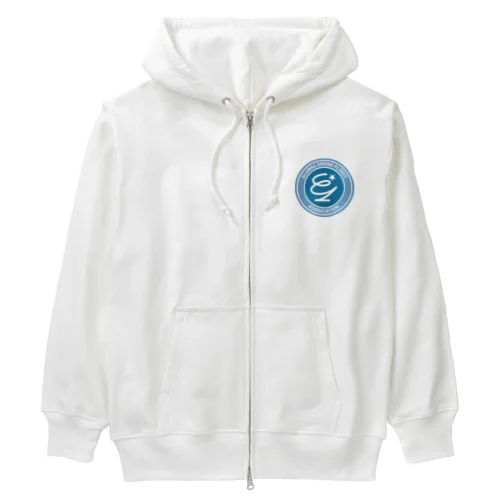 グローバルドローンフライト協会ロゴ Heavyweight Zip Hoodie