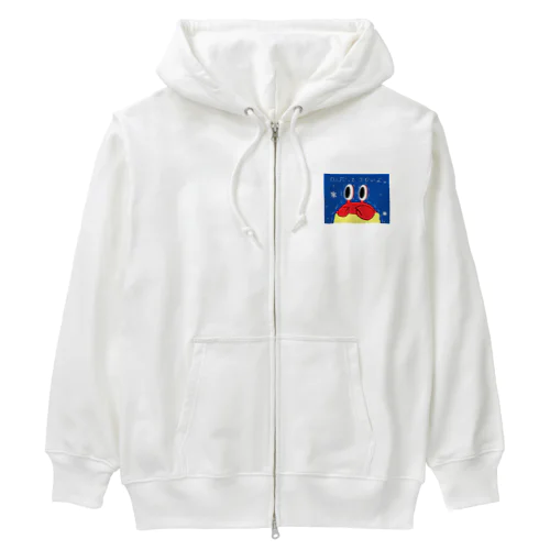 カニだってさむいよ Heavyweight Zip Hoodie