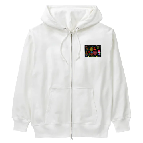 ずっと忘れない夏祭り Heavyweight Zip Hoodie