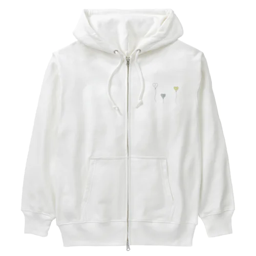 風船 . Heavyweight Zip Hoodie