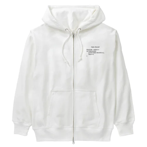 Hello, World!!-C言語- Heavyweight Zip Hoodie