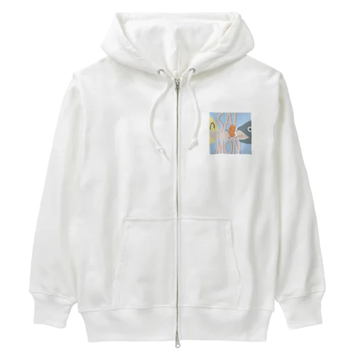 サーモン Heavyweight Zip Hoodie