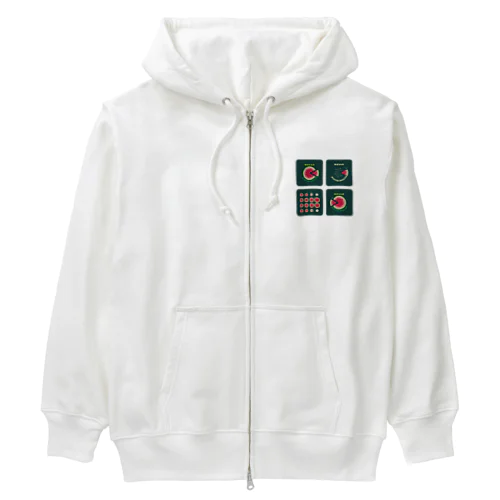 スイカの輪切り　C Heavyweight Zip Hoodie