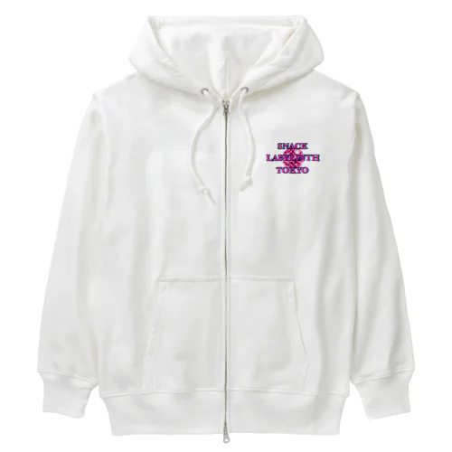 アメリカン大学風ラビリンス Heavyweight Zip Hoodie