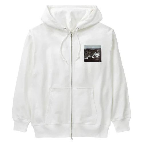 コーヒー猫 Heavyweight Zip Hoodie