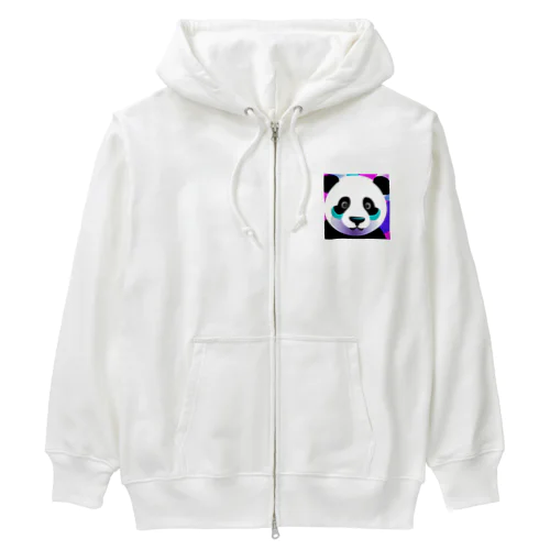 蛍光ポップPANDA Heavyweight Zip Hoodie