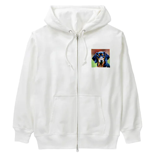 ドヤ顔ダックスフンド Heavyweight Zip Hoodie