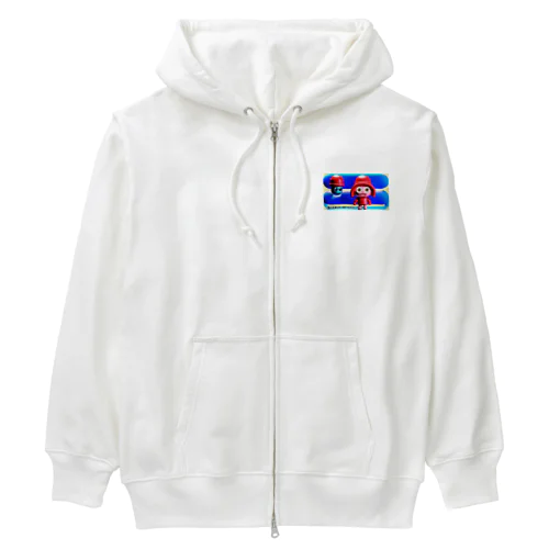 俺の友達は赤い帽子をかぶっている Heavyweight Zip Hoodie