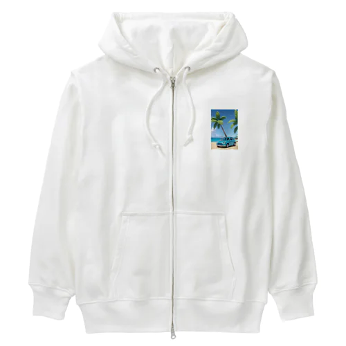 ハワイ　車 Heavyweight Zip Hoodie