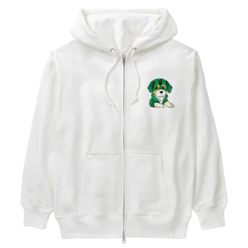 かわいい子犬 Heavyweight Zip Hoodie