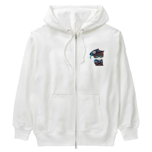 海賊うみ猫ちゃん Heavyweight Zip Hoodie