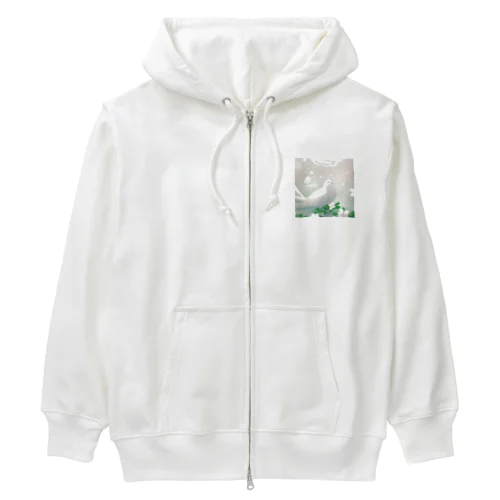 夢幻　鳩　清ら Heavyweight Zip Hoodie