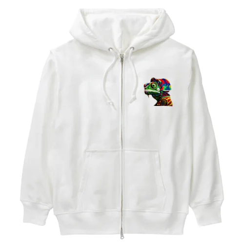 レゲェカメレオン Heavyweight Zip Hoodie