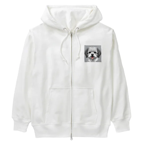 かわいい犬 Heavyweight Zip Hoodie