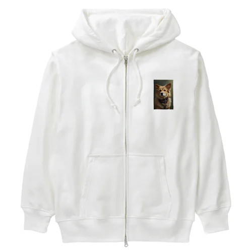 ドット犬 グッズ Heavyweight Zip Hoodie