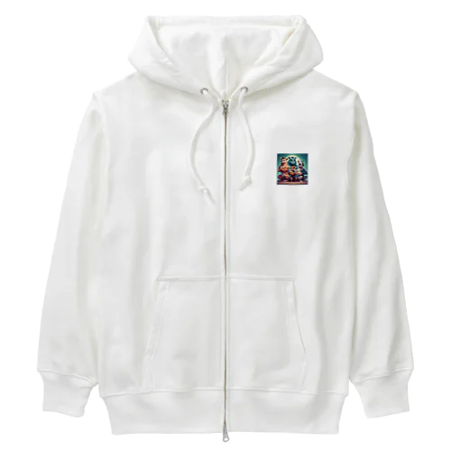 きんにくごはんアニマルズ❤✨ Heavyweight Zip Hoodie