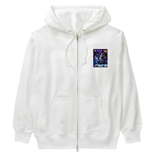 ハロウィンスケルトンダンス01 Heavyweight Zip Hoodie