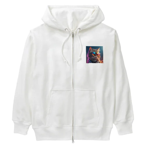 クールキャット Heavyweight Zip Hoodie