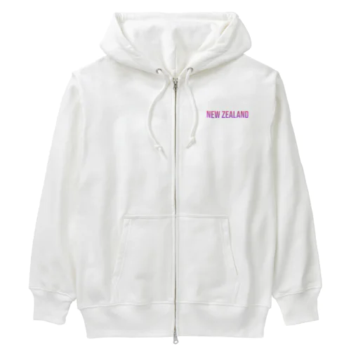 ニュージーランド ロゴピンク Heavyweight Zip Hoodie