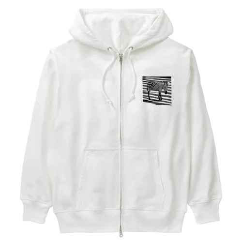 シマウマ横断歩道 Heavyweight Zip Hoodie