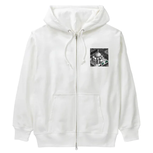 有名な観光スポットイメージ画像：イスタンブールのアヤソフィア（トルコ） Heavyweight Zip Hoodie