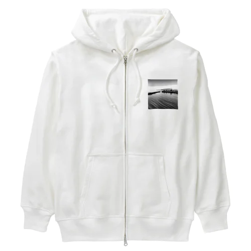 有名な観光スポットイメージ画像：チューリッヒ湖（スイス） Heavyweight Zip Hoodie