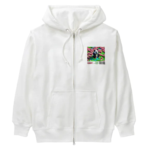 ３Dパンダさん Heavyweight Zip Hoodie