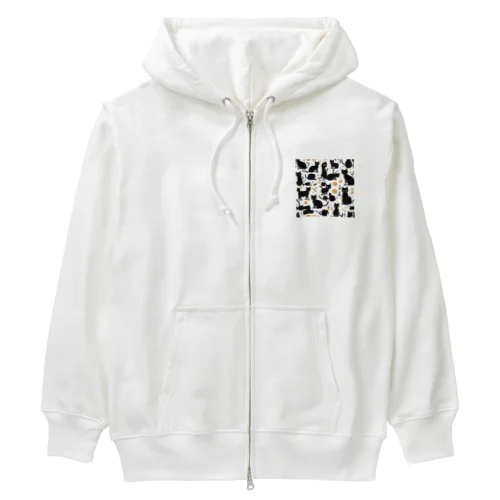 ラム猫ちゃんイラストシリーズ Heavyweight Zip Hoodie