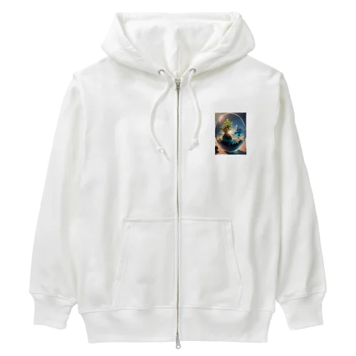 クリスタルボール Heavyweight Zip Hoodie