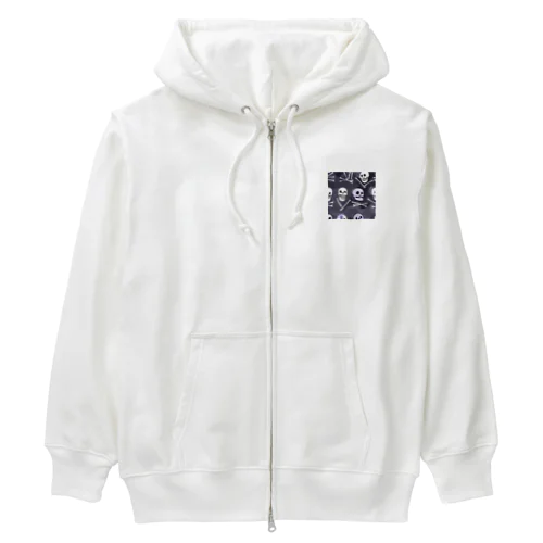 いっぱいガイコツ Heavyweight Zip Hoodie