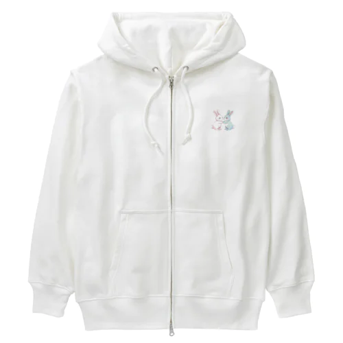 ゆるふわうさぎ Heavyweight Zip Hoodie