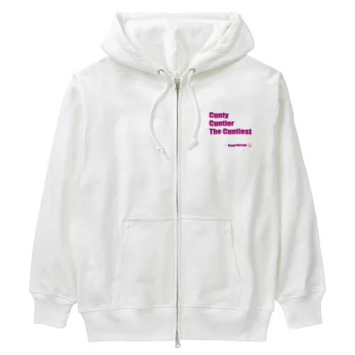 Cunty Cuntier The Cuntiest Heavyweight Zip Hoodie