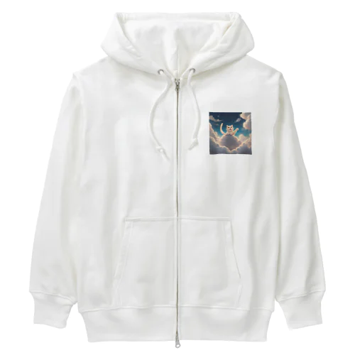 天に昇る猫 Heavyweight Zip Hoodie