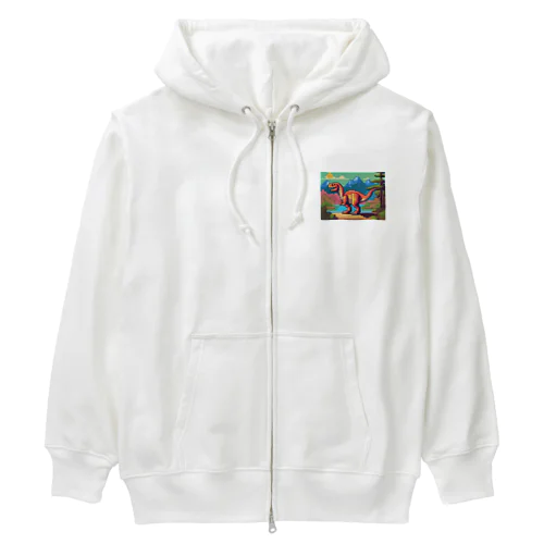 恐竜57　シントカラケロス  Heavyweight Zip Hoodie